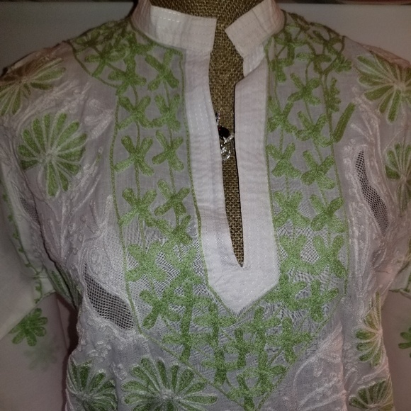 Embroidered White Tunic - Picture 2 of 8